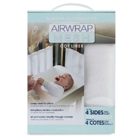 Airwrap Mesh Cot Liner 4 Sides White