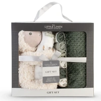 The Little Linen Company Boxed Gift Set - Farmyard Lamb