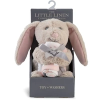 The Little Linen Company Plush Toy & Washers - Harvest Bunny