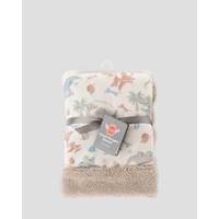 Weegoamigo Sherpa Snuggle Blanket - Roary McIlroy Dinosaur