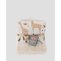 Weegoamigo Sherpa Snuggle Blanket - Stevie Necks Giraffe