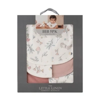The Little Linen Company Bibs 5pk - Harvest Bunny