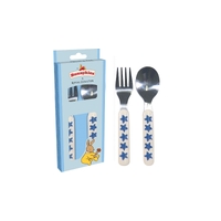 Bunnykins Spoon and Fork - Blue Shining Stars B08D