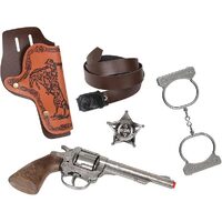 Gonher Wild West Texas Sheriff Play Set with Diecast 8 Shot Cap Gun 157/0 12R