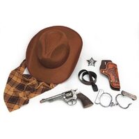 Gonher Cowboy Ultimate Western Sheriff Set with Diecast Shot Cap Gun 880/0 43R