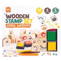 EC Wooden Stamp Set - Animal Adventure EVEWSAAN