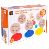 EC Wooden Dough Stamps - Farm Animals EVEWSFARM