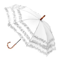 Clifton Fifi Bambina Kids Frill White Umbrella