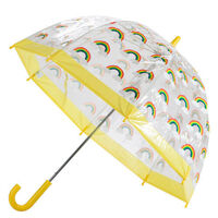 Clifton Kids PVC Birdcage Umbrella Rainbows/Yellow