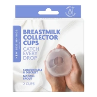 New Beginnings Breast Milk Collector Cups 2pcs NFMC2