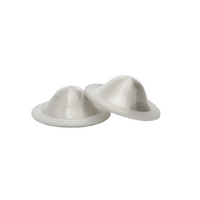 New Beginnings Pure Silver Nursing Nipple Cups Medium 2 Pack NBSSM2