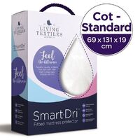 Living Textiles Smart Dri Standard Cot Fitted Mattress Protector