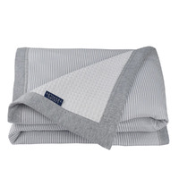 Living Textiles Cot Waffle Blanket - Grey