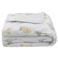Living Textiles 100% Cotton Jersey Cot Comforter - Savanna Babies