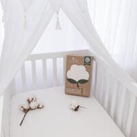 Living Textiles Organic Cotton Smart Dri Fitted Mattress Protector - Cot Standard