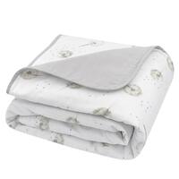 Living Textiles 100% Organic Cotton Muslin Cot Blanket - Dandelion