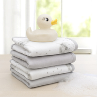 Living Textiles 100% Organic Muslin Cotton Washcloths 4pk Dandelion