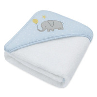 Living Textiles Baby Hooded Towel Mason Elephant