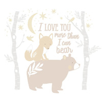 Lolli Living Wall Decal Set Bosco Bear