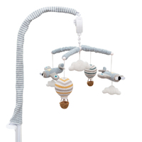Living Textiles Musical Cot Mobile - Up Up & Away