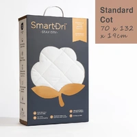 Living Textiles Smart-Dri Fitted Mattress Protector - Standard Cot 19910381