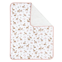 Living Textiles Jersey Sherpa Blanket - Sophia's Garden 