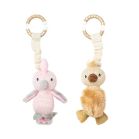 Living Textiles 2pk Stroller Toys - Galah & Emu