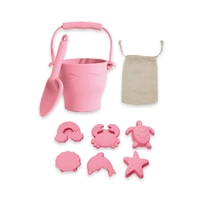 Living Textiles Playground 8pc Silicone Bucket Set - Light Pink 4239482