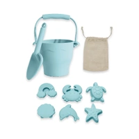Living Textiles Playground 8pc Silicone Bucket Set - Light Blue 4239483