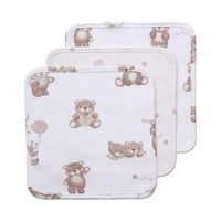Living Textiles Face Washers 3 Pack - Cuddly Bear 4034408