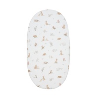 Living Textiles 100% Organic Cotton Bassinet Fitted Sheet - Australiana 9108583
