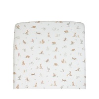 Living Textiles Organic Jersey Cotton Port-a-Cot Fitted Sheet - Australiana 9115583