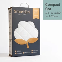 Living Textiles Smart Dri Compact Cot Fitted Mattress Protector