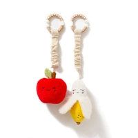 Living Textiles 2pk Mini Market Stroller Toys - Apple & Banana 4235504