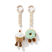 Living Textiles 2pk Mini Market Stroller Toys - Boba Tea & Donut 4235510
