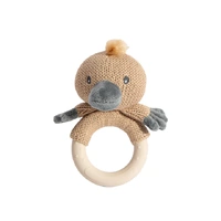 Living Textiles Australiana Ring Rattle - Penny the Platypus 4234438