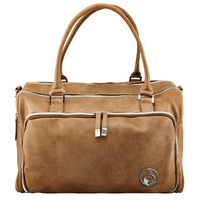 Isoki Double Zip Satchel Nappy Bag - Latte