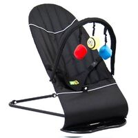 VeeBee Baby Bouncer/Minder with Toy Bar Black