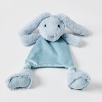 Jiggle & Giggle Pale Blue Bunny Comforter Plush JCBC350