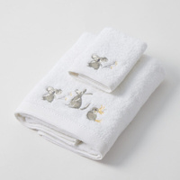 Jiggle & Giggle Australian Little Critters Bath Towel & Face Washer In Organza Bag QSTS238