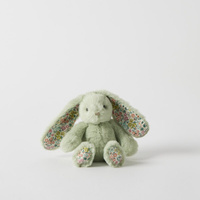 Jiggle & Giggle Floral Mint Bunny Rattle Small Plush JCBR541
