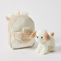 Jiggle & Giggle Plush Puppy Take-Me-Home Backpack WTBP103
