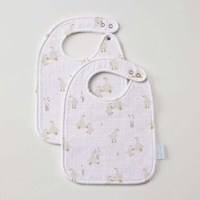 Jiggle & Giggle Wiggles Duck Muslin Bib 2pk NVKD173