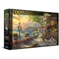 Harlington Thomas Kinkade Studios French Riviera Cafe 2000pc Puzzle 20059