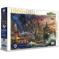 Harlington Thomas Kinkade Studios Justice League Showdown at Gotham City Pier 1000pc Puzzle