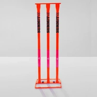 Summit Galvanized Metal Cricket Stumps - Red SCTR1800