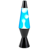 Landmark Liquid Retro Lamp Blue/White Wax (Black Frame) LT227