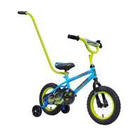 Hyper 30cm Lil Racer Boys BMX Coaster Bike with Training Wheels and Parent Handle HY44791H