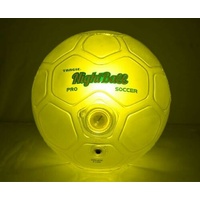 NightBall Pro Light Up Soccer Ball Yellow Night time play Full Size