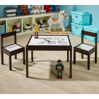 Love N Care Kids Table & Chairs Espresso